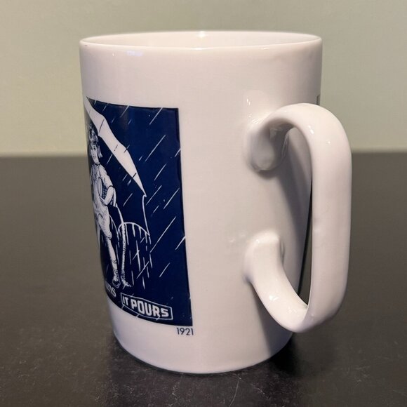 Vtg Morton Salt Girl 1921 Logo Ceramic Mug Cup “When It Rains It Pours” ~ Japan - Picture 5 of 9